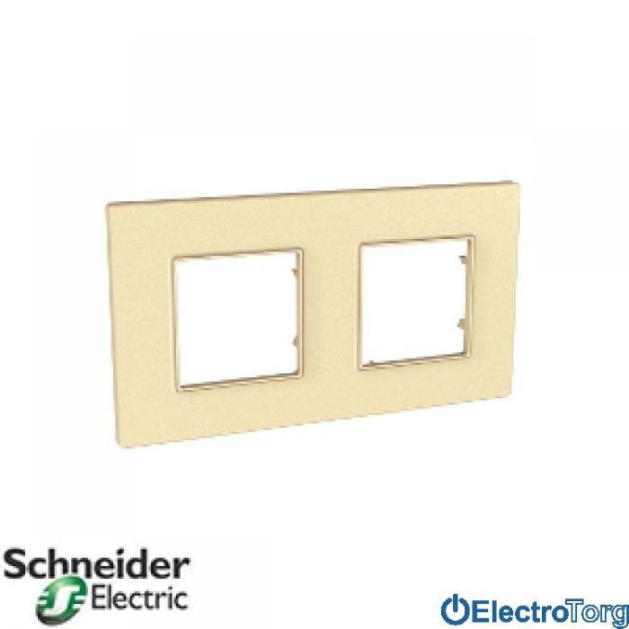 купить купить Рамка двойная горизонтальная Unica Quadro Natura Schneider