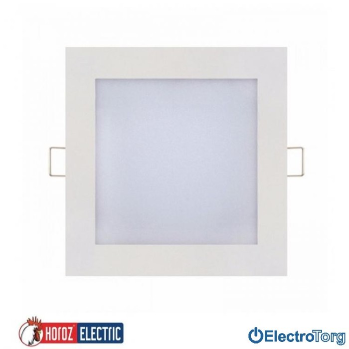 купить купить Панель врезная LED (квадрат) 195x195мм SMD 15W 2700K/4200K/6400К 900Lm 220-240v HOROZ ELECTRIC  