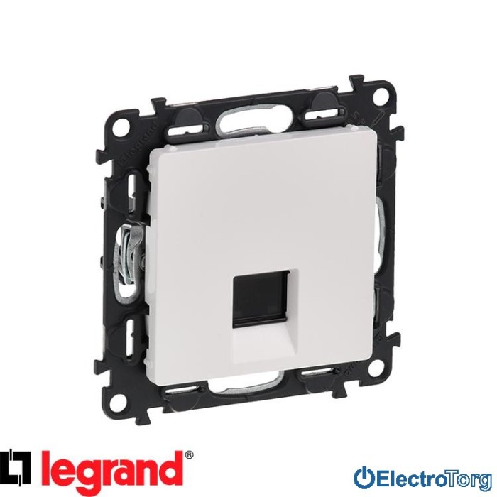 купить купить Механизм розетки компьютерной RJ45 6 UTP белый Valena LIFE Legrand  