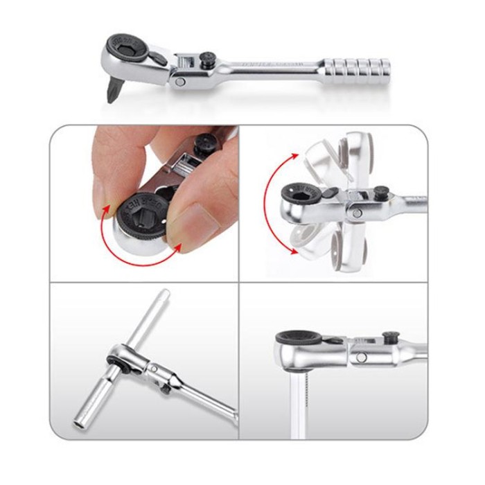 Набор бит и головок с трещоткой TOPTUL 1/4&quot; 41ед. (12-гр.) GADW4502