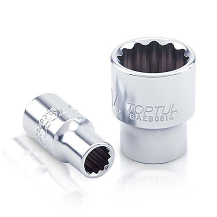 купить купить Торцевая головка TOPTUL 1/4&quot; 14мм 12-гранная BAEB0814  