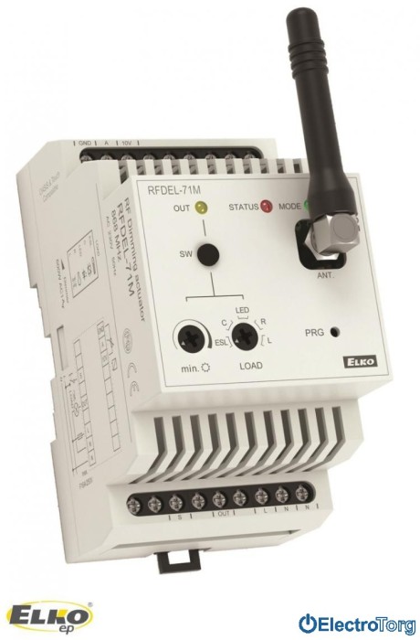купить купить Универсальный диммер системы RF Control на ДИН-рейку RFDEL-71M/230V ELKO EP  