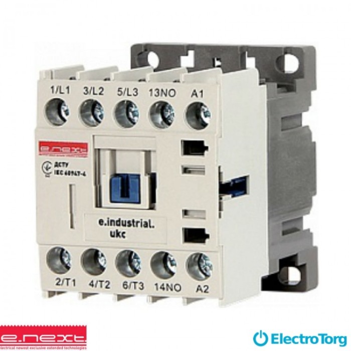 купить купить Контактор e.industrial.ukc.9M.220, 9А, 220В малогабаритный, E-next  