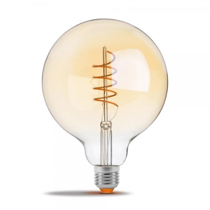 купить купить LED лампа Filament G125FASD 5W E27 2200K диммерная бронза VIDEX  