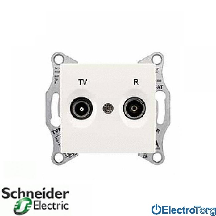 TV/R розетка проходная 8Дб модуль слоновая кость Sedna Schneider Electric (Шнайдер Электрик)