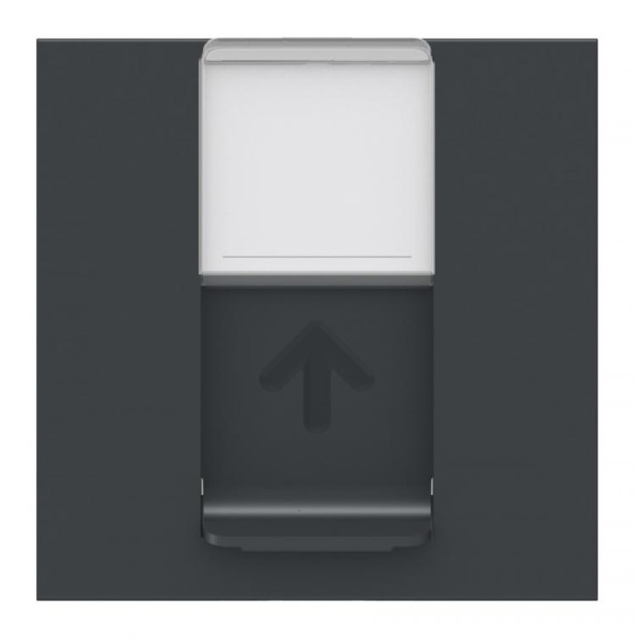 купить купить Накладка RJ45 2 модуля антрацит Unica New Schneider Electric (Шнайдер Электрик)  