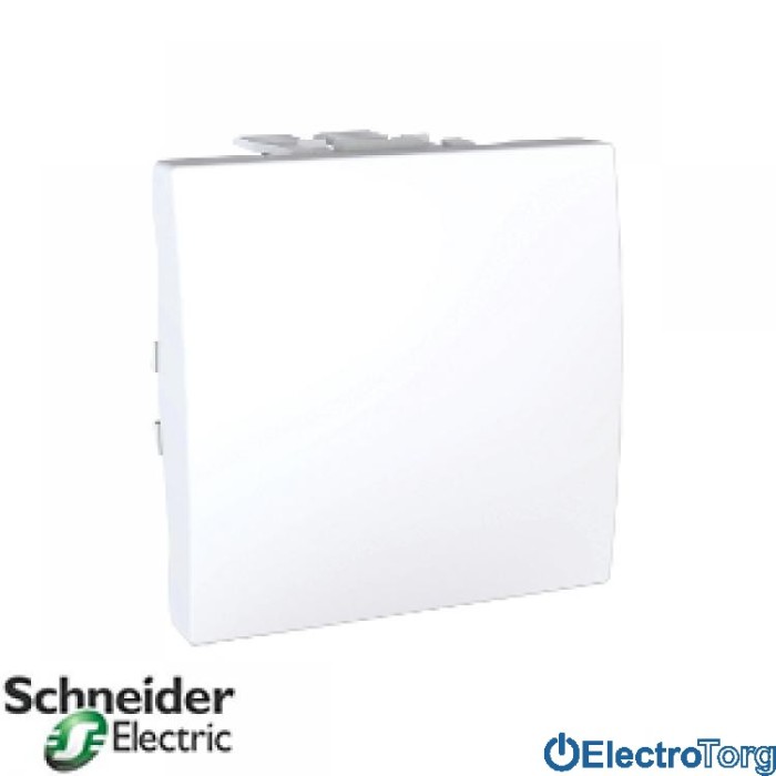 Переключатель перекрёстный 1-клавишный 10AX белый Unica Schneider