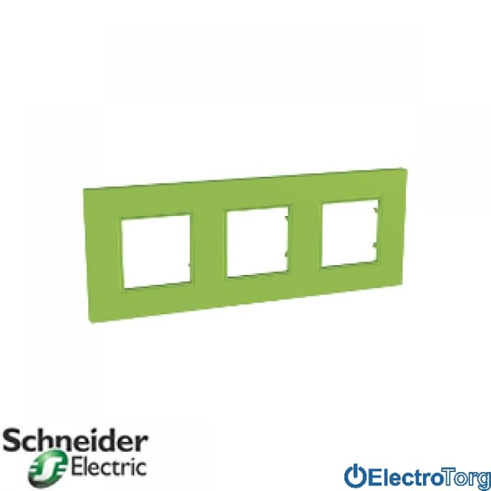 Рамка тройная горизонтальная Unica Quadro Natura Schneider