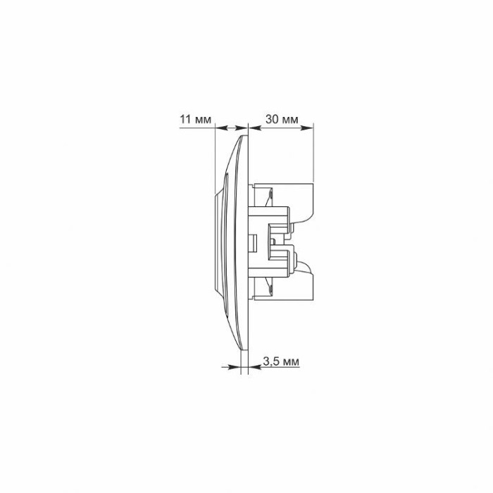 купить купить Розетка подвійна біла TITANUM STANDARD  