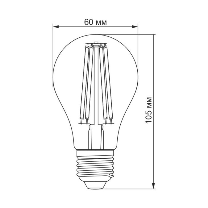 купить купить LED лампа TITANUM  Filament A60 7W E27 2200K бронза  