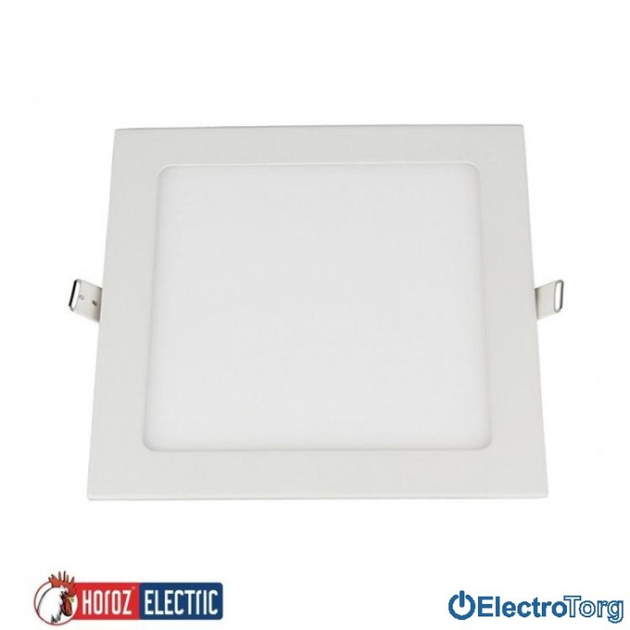 купить купить Панель врезная LED (квадрат) 225x225мм SMD 18W 2700K/4200K/6400K 1170Lm 220-240v HOROZ ELECTRIC  