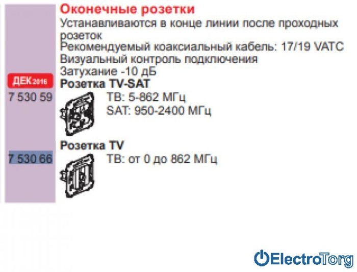 купить купить Розетка телевизионная TV с топологией шлейф оконечная Valena IN'MATIC Legrand  