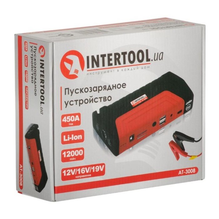 купить купить Пускозарядное устройство 12000 mАч INTERTOOL AT-3008  