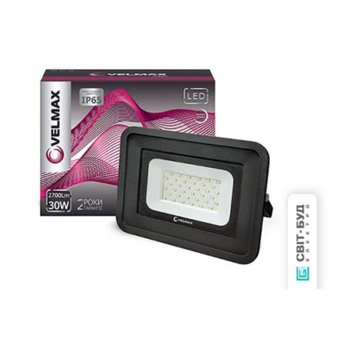 купить купить LED прожектор, 30W, 6200K, 2700Lm, угол 120° Velmax  