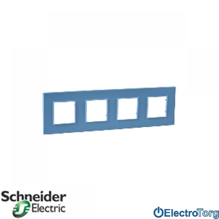 Рамка четверная горизонтальная Unica Quadro Natura Schneider