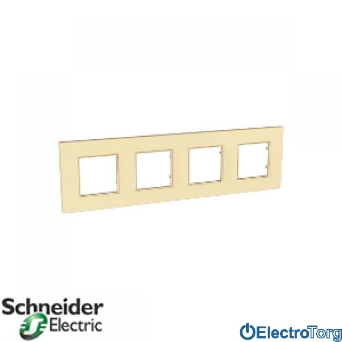 купить купить Рамка четверная горизонтальная Unica Quadro Natura Schneider