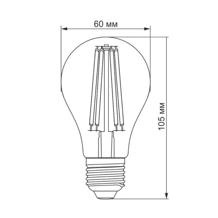 купить купить LED лампа TITANUM  Filament A60 7W E27 4100K  