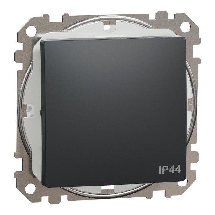 купить купить Одноклавішний перемикач IP44 Чорний Sedna Design Schneider Electric  