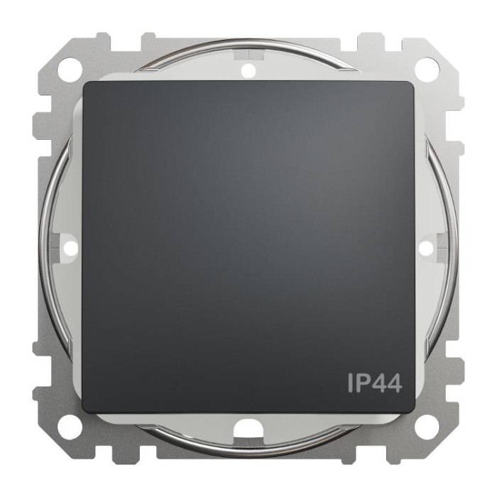 Одноклавішний перемикач IP44 Чорний Sedna Design Schneider Electric