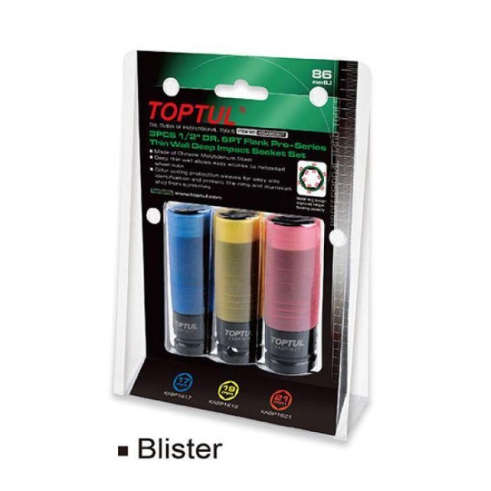купить купить Набор головок для шиномонтажа TOPTUL 1/2&quot; 3ед. Pro-Series GDAS0301  
