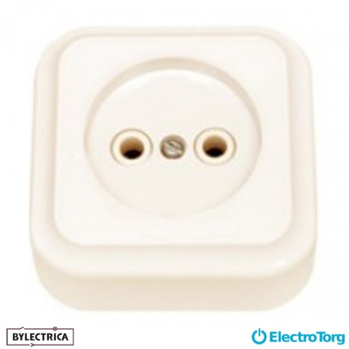 купить купить Розетка 1-я Пралеска РА 16-255 (слоновая кость) BYLECTRICA  
