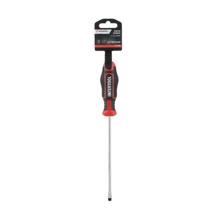 купить купить Отвертка шлицевая SL5.0*150 мм, S2, STORM INTERTOOL VT-3408  