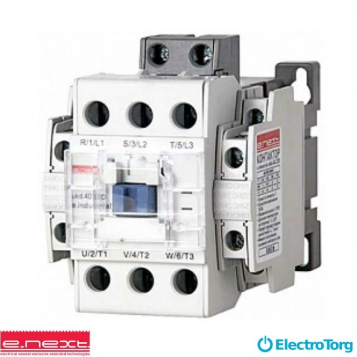 купить купить Контактор e.industrial.ukd.40.220, 40А, 220В DC, E-next  
