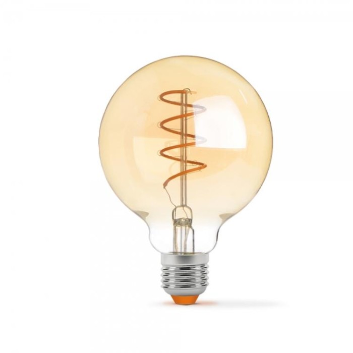 купить купить LED лампа Filament G95FASD 5W E27 2200K диммерная бронза VIDEX  