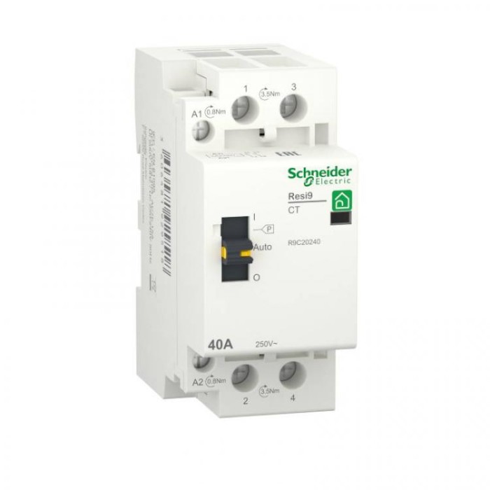 купить купить Контактор 40 A, 1P+N, 2NO ~230В/50Гц RESI9 Schneider Electric (Шнайдер Электрик)  