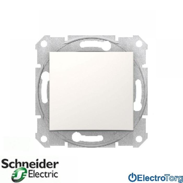 Выключатель 1-клавишный 10AX модуль слоновая кость Sedna Schneider Electric (Шнайдер Электрик)