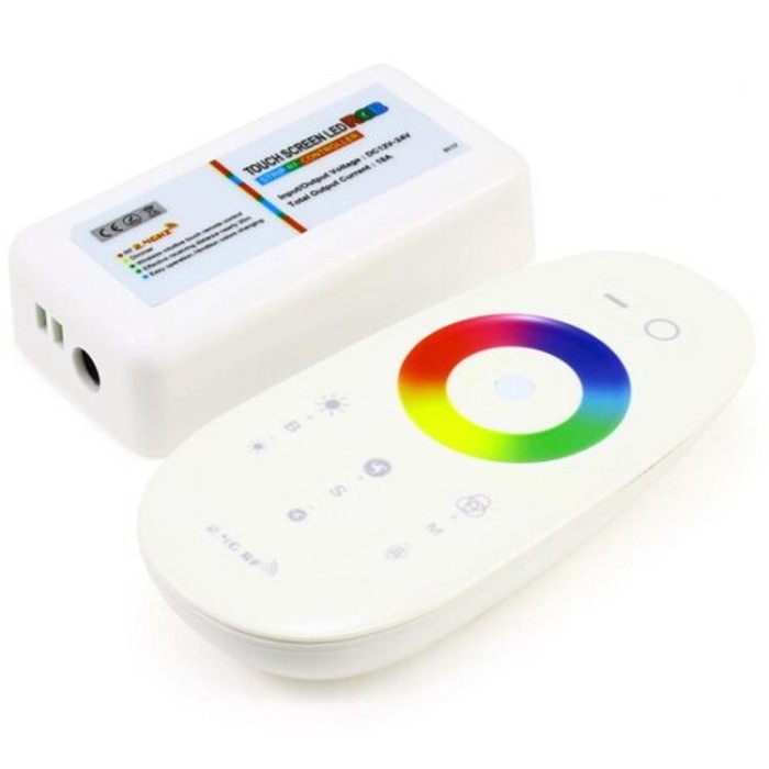 купить купить Контроллер RGBW OEM 24А-2.4G-Touch белый (6A*4канала)  
