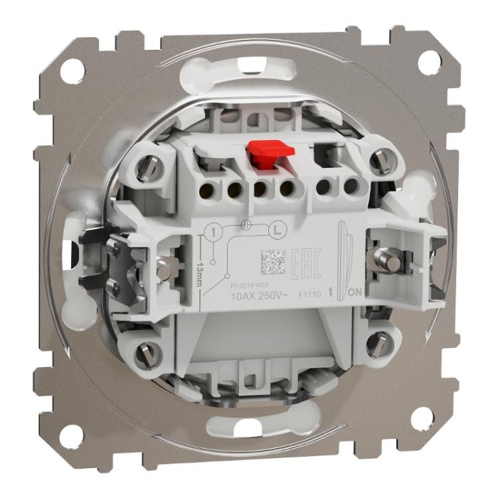 Одноклавішний вимикач, 10АX, IP44, чорний, Sedna Design&amp;Elements Schneider Electric