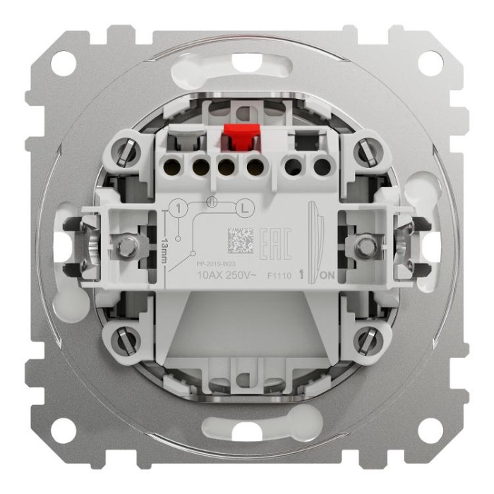 Одноклавішний вимикач, 10АX, IP44, чорний, Sedna Design&amp;Elements Schneider Electric