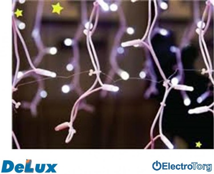 купить купить Гирлянда внешняя ICICLE 75LED IP44 EN DELUX (Делюкс)  