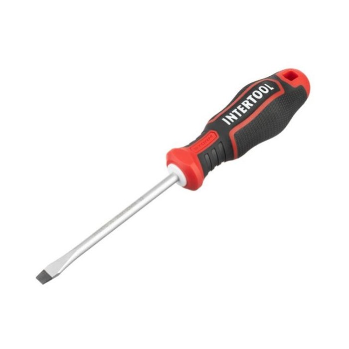 купить купить Отвертка шлицевая SL6.0*100 мм, S2, STORM INTERTOOL VT-3410  