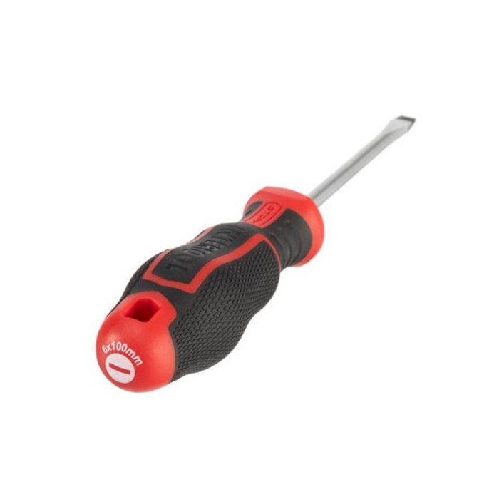 купить купить Отвертка шлицевая SL6.0*100 мм, S2, STORM INTERTOOL VT-3410  