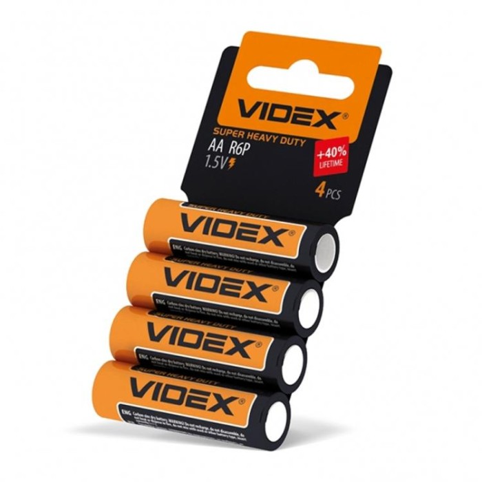 купить купить Батарейка сольова Videx R6P/AA 4шт SHRINK CARD  