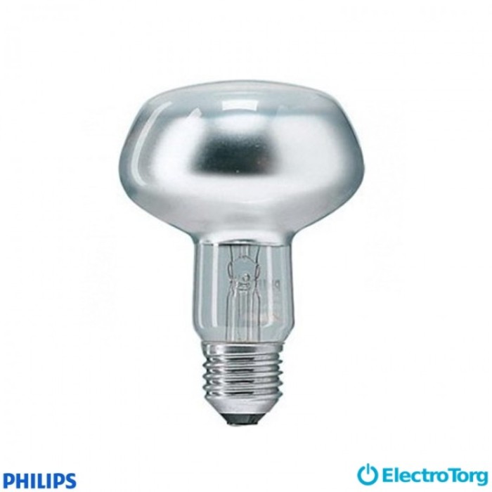 купить купить Лампа рефлекторная R80 75 W E27 (матовая) PHILIPS  
