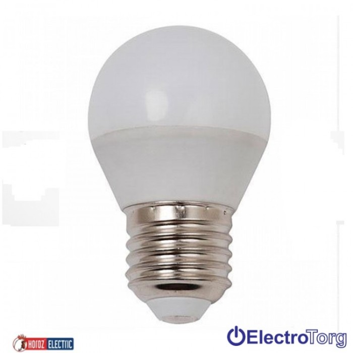 купить купить Лампа светодиодная  SMD LED 4W шар Е14 2200K Horoz Electric  