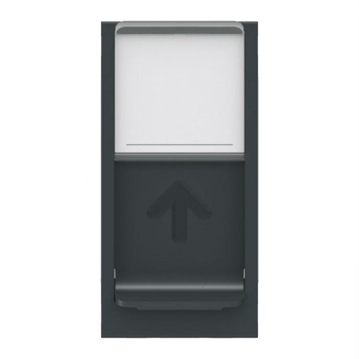 купить купить Центральная плата RJ45 Keystone/Systimax 1 м антрацит Unica New Schneider Electric (Шнайдер Электрик)  
