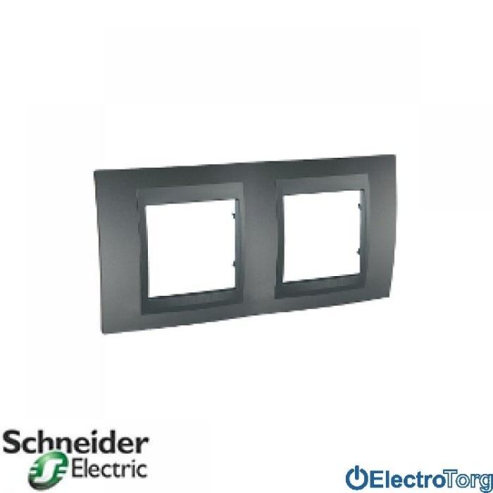 Рамка двойная горизонтальная Unica Top Schneider Electric