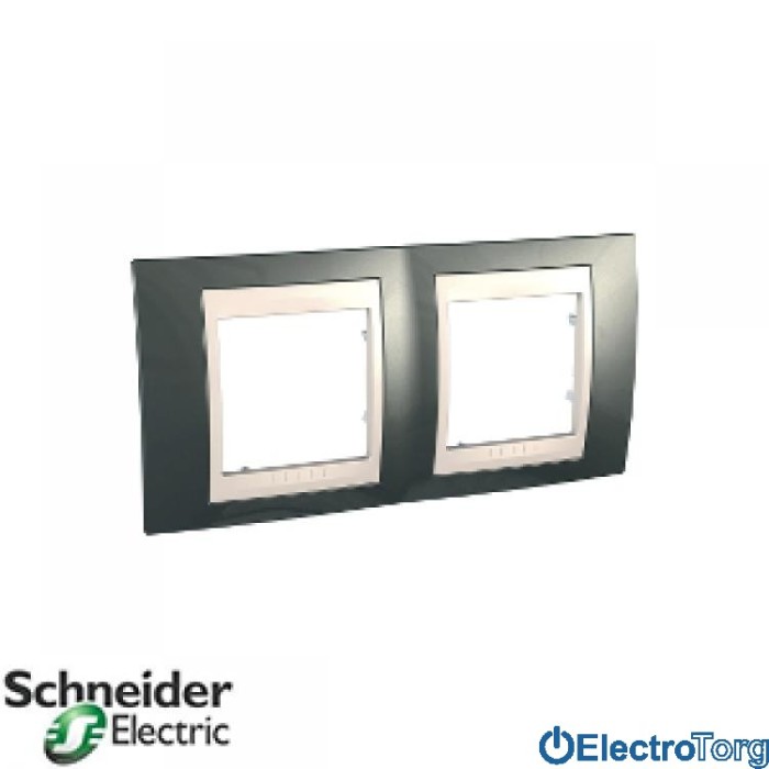 Рамка двойная горизонтальная Unica Top Schneider Electric