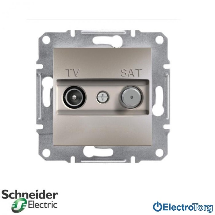 купить купить Розетка TV-SAT оконечная бронза Asfora Schneider Electric (Шнайдер Электрик)  