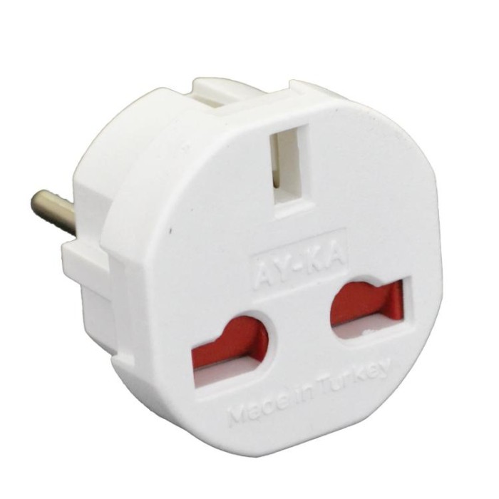 Адаптер &amp;quot;американка&amp;quot; 13А, білий, AY-KA, (77 141 00)