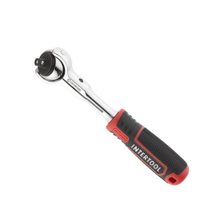 купить купить Рукоятка с храповым механизмом поворотная, 72 зуба 1/4&quot;, Cr-V STORM INTERTOOL ET-8007  