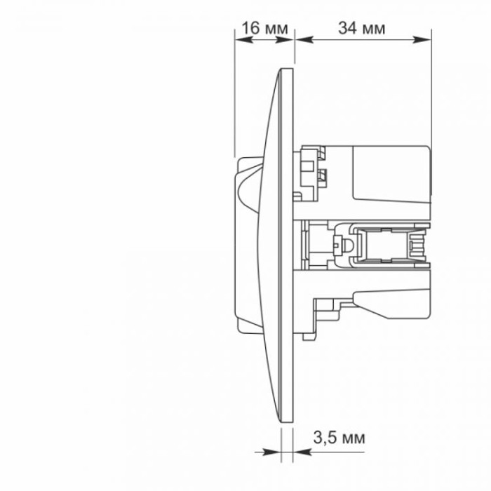 купить купить Розетка одинарная с заземлением и 2USB серебряный шелк VIDEX BINERA  