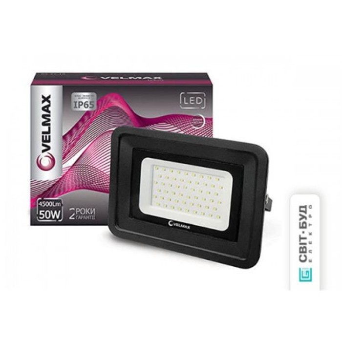 купить купить LED прожектор V-FL, 50W, 6200K, 4500Lm, 230V VELMAX  