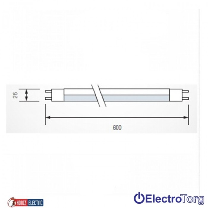 купить купить Лампа светодиодная LED TUBE 60см 9W 6400K Horoz Electric                       