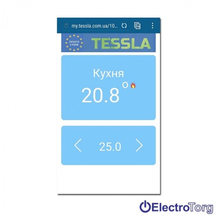 купить купить Умный терморегулятор TRW Wi-Fi TESSLA  