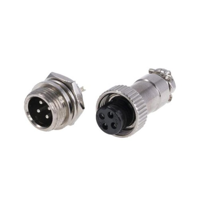 купить купить Коннектор для светодиодных лент OEM №18 4pin-4pin &quot;мама&quot; + &quot;папа&quot; металл  